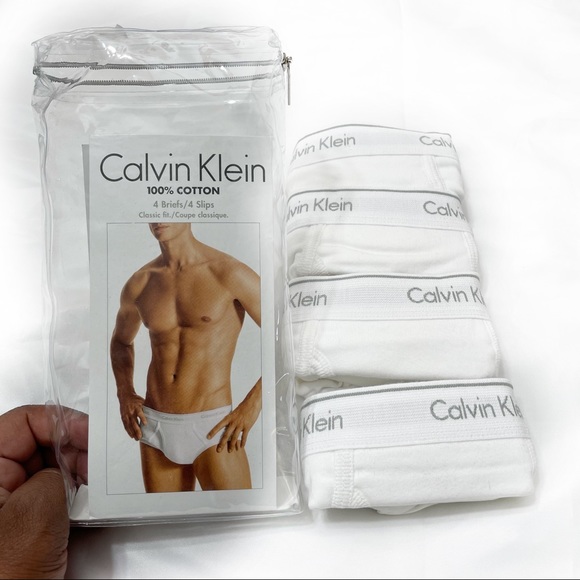 CALVIN KLEIN 4 BRIEFS CLASSIC FIT - Picture 2 of 5